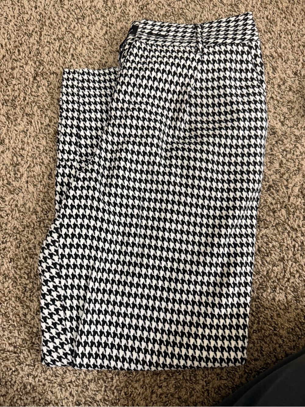 Who What Wear Black & White Houndstooth Women's Pants